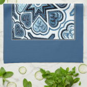 Delft Blue Hearts Kitchen Towel Theedoek (Gevouwen)