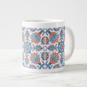 Delft Blue Red Cornflower Art Jumbo Mok (Voorkant rechts)