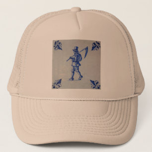 Delft Blue Tegel - Sjabloon Trucker Pet