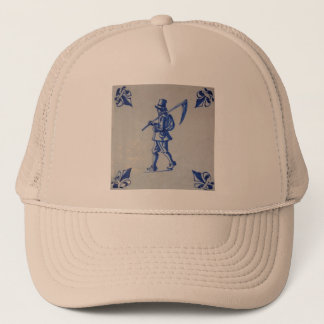 Delft Blue Tegel - Sjabloon Trucker Pet