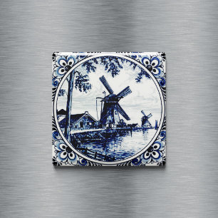 Delft Blue Vintage Magneet