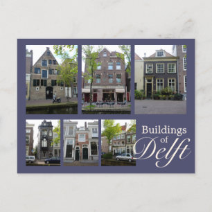 Delft Buildings Collage Briefkaart