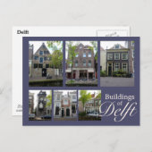 Delft Buildings Collage Briefkaart (Voorkant / Achterkant)