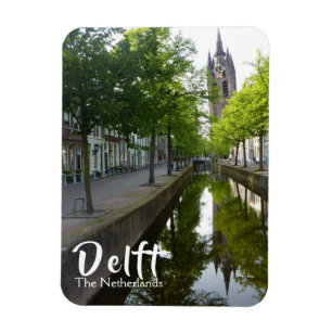 Delft Canal & Oude Kerk Magneet