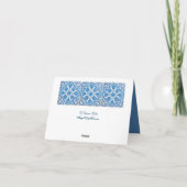 Delft Cornflowers Carte de remerciements d'art Vin (Dos)