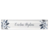 Delft Floral Naambordje (Voorkant)