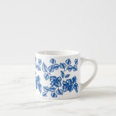 Delft-LIke Blue Floral Print Espresso Kop (Rechts)