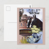 Delft Nederland Holland Pottery Travel Briefkaart (Voorkant / Achterkant)