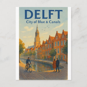 Delft, Nederland Reizen Briefkaart