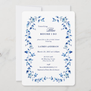 Delft Something Blue Voordat ik Vrijgezellenfeest  Kaart