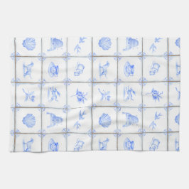 Delft Tile Teatowel Theedoek