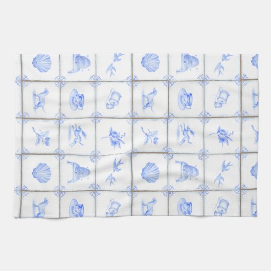 Delft Tile Teatowel Theedoek (Horizontaal)