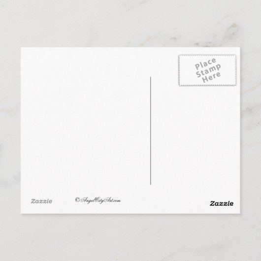 Delft Tulp Tegel Bedankt Briefkaart (Achterkant)