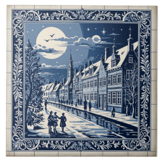 Delft winterstijl 9 tegeltje