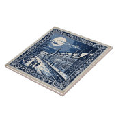 Delft winterstijl 9 tegeltje (Zijkant)