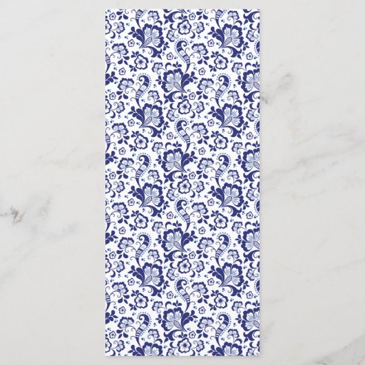 Delfts Blauw | Delft Blue Dutch Wedding Programme (Dos)