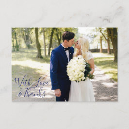 Delfts Blauw | Delfts Blauw Dank u enige foto Bedankkaart