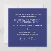 Delfts Blauw | Faire-part de mariage Delft Blue Ti (Dos)