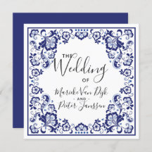 Delfts Blauw | Faire-part de mariage Delft Blue Ti