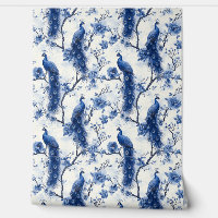 Delfts Blauw Franse Chinoiserie Peacock