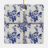 Delfts Blauw Pattern-bestanden Keramisch Ornament (Achterkant)