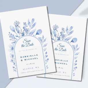 Delfts Blauw Wit Chinees Bloemmotief Save The Date