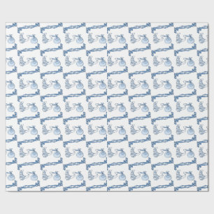 Delfts Blauwe BabyTile Design Cadeaupapier