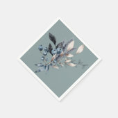 Delfts blauwe bosbessen douche servet (Hoek)