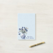  Delfts Blauwe Tulp Bloemenvaas Post-it® Notes (Op bureau)