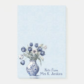  Delfts Blauwe Tulp Bloemenvaas Post-it® Notes (Voorkant)
