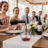 Delfts Blauwe Tulp, op maat Wijn Etiket