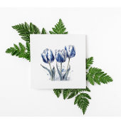Delfts Blauwe Tulp Proefbruiloft Uitnodiging