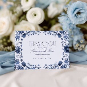 Delfts Blauwe WC Thank You Kaart Eigen Bericht