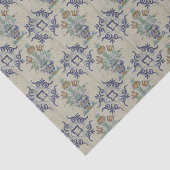 Delfts Tegel Antiek Keramische Bloempot Tissuepapier (Detail)