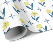 Delfts Tegel patroon Cadeaupapier (Rol Hoek)