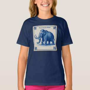 Delfts wollige mammoet t-shirt