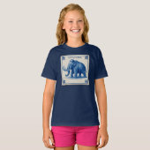 Delfts wollige mammoet t-shirt (Voorkant volledig)