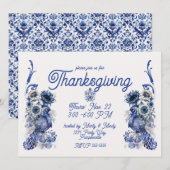 Delftse Thanksgiving fazantenuitnodiging Kaart (Voorkant / Achterkant)