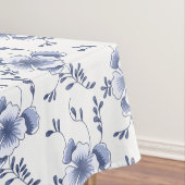 Delftware Style Pansy Tafelkleed (Voorbeeld)