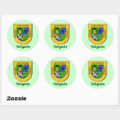 Delgado Family Shield Stickers (Vel)