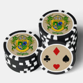 Delgado Heraldic Arms Poker Chips (Opstapeling)