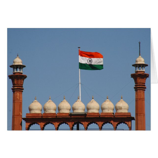 delhi fort flag (Voorkant Horizontaal)