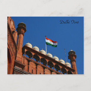 delhi fort top briefkaart