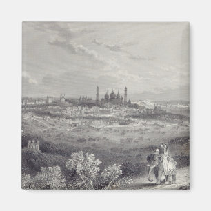Delhi, gegraveerd door Edward Paxman Brandard Magneet