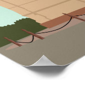 Delhi India Illustration Travel Poster (Hoek)