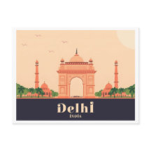 Delhi India Pastel Reisontwerp