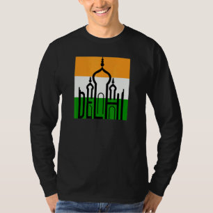 Delhi India Silhouet Taj Mahal Souvenir India Vl T-shirt