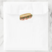 Deli Sandwich Vierkante Sticker (Tas)