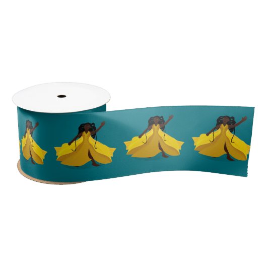 Delia in een Gele Dress Lint (Spoel)