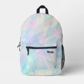 Delicaat abstract pastelpatroon bedrukte rugzak (Voorkant)